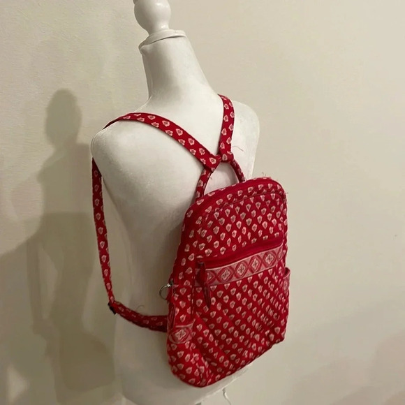 Vera Bradley Handbags - Vera Bradley Red Nantucket Backpack